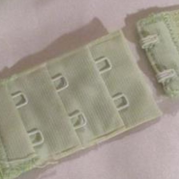 RAMPAGE LIME GREEN SHEER NET BRA SET - Picture 14 of 15